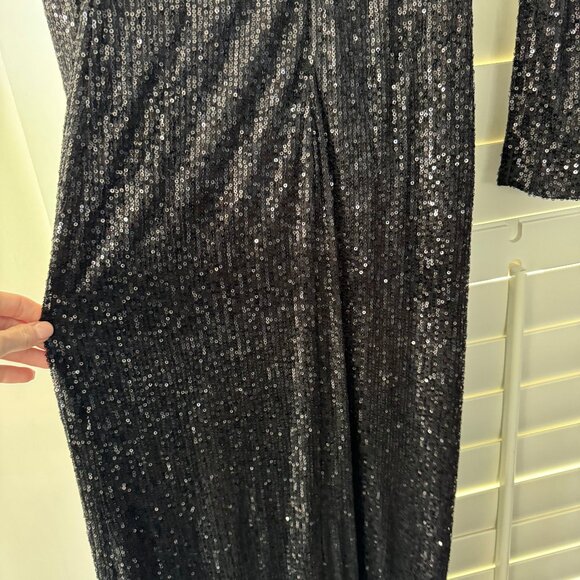 Bella & Bloom- Gotta Be With You Sequin Maxi Dress- Small - Picture 4 of 9